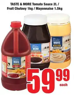 Boxer Superstores TASTE & MORE Tomato Sauce/ Fruit Chutney/ Mayonnaise offer