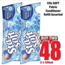 Boxer Superstores STA-SOFT Fabric Conditioner Refill Assorted offer