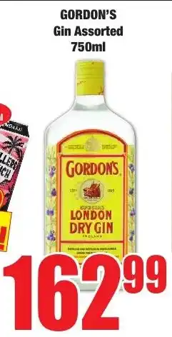 Boxer Superstores GORDON'S Gin Assorted offer