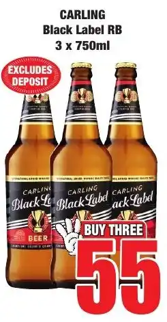 Boxer Superstores CARLING Black Label RB offer