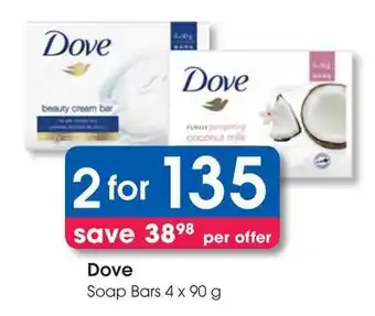 Clicks Dove Soap Bars offer