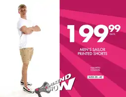 Save Hyper Men's Sailor Printed Shorts offer