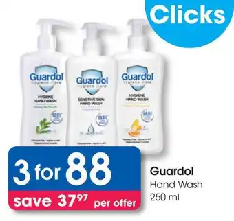 Clicks Guardol Hand Wash offer