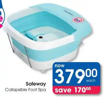 Clicks Safeway Collapsible Foot Spa offer