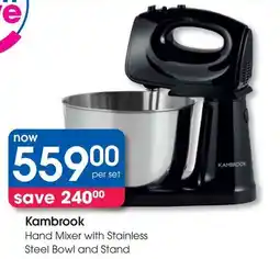 Clicks Kambrook Hand Mixer with Stainless Steel Bowl and Stand offer