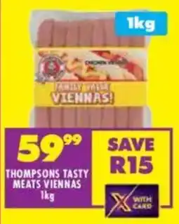 Shoprite Thompsons tasty meats viennas offer