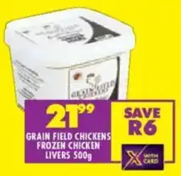 Shoprite Grain field chickens frozen chicken livers offer