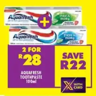 Shoprite Aquafresh toothpaste offer