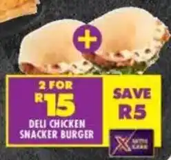 Shoprite Deli chicken snacker burger offer