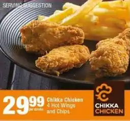 Spar Chikka Chicken 4 Hot Wings and Chips offer