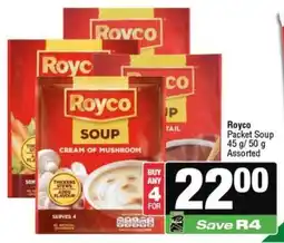 Spar Royco Packet Soup Assorted offer