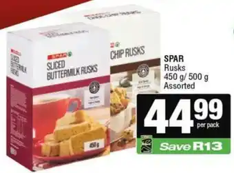Spar SPAR Rusks Assorted offer