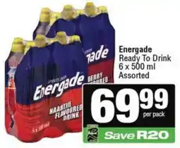 Spar Energade Ready To Drink Assorted offer