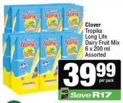 Spar Clover Tropika Long Life Dairy Fruit Mix offer