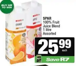 Spar SPAR 100% Fruit Juice Blend Assorted offer