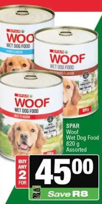 Spar SPAR Woof Wet Dog Food Assorted offer