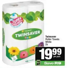Spar Twinsaver Roller Towels White offer
