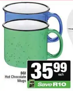Spar SGI Hot Chocolate Mugs offer