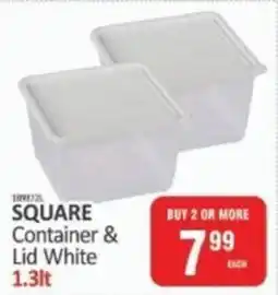 KitKat Cash and Carry Square Containr & Lid White offer