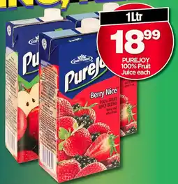 Choppies PUREJOY 100% Fruit Juice offer