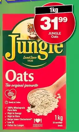 Choppies JUNGLE Oats offer