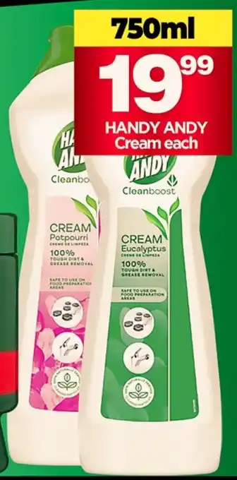 Choppies HANDY ANDY Cream offer