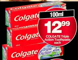 Choppies COLGATE Triple Action Toothpaste offer
