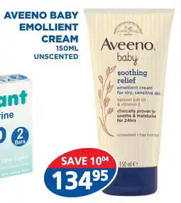 Link Pharmacy Aveeno baby emollient cream unscented offer