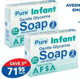 Link Pharmacy Pure infant gentle glycerine soap twin pack offer