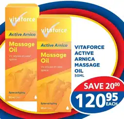 Link Pharmacy Vitaforce Active Arnica Massage Oil offer