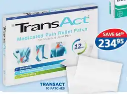 Link Pharmacy TransAct Medicated Pain Relief Patch offer