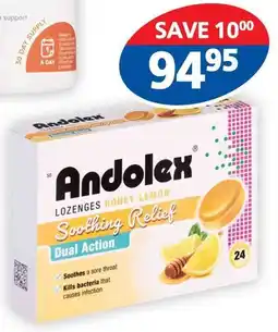 Link Pharmacy Andolex 24 lozenges honey lemon offer