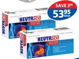Link Pharmacy NEUTRACID 30 Chewable Tablets Peppermint offer