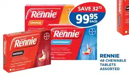 Link Pharmacy Rennie 48 Chewable Tablets Assorted offer