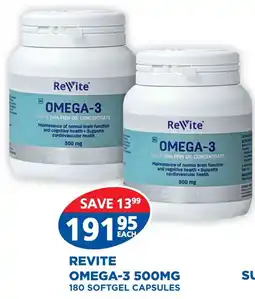 Link Pharmacy Revite omega-3 500mg offer