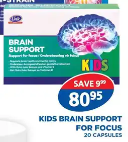 Link Pharmacy Link kids brain support for focus offer