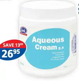 Link Pharmacy Link Aqueous Cream offer