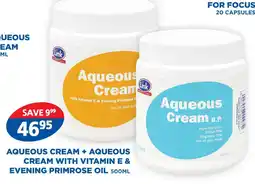 Link Pharmacy Link aqueous cream + aqueous cream with vitamin e & evening primrose oil offer