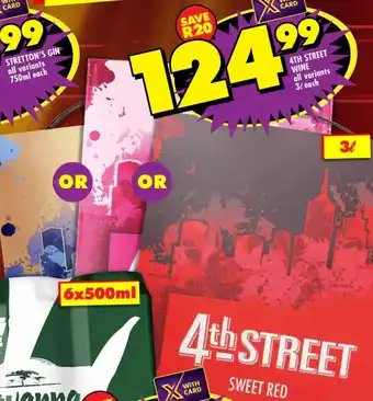 Shoprite 4th street wine all variants offer