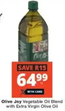 Checkers Olive Joy Vegetable Oil Blend with Extra Virgin Olive Oil offer