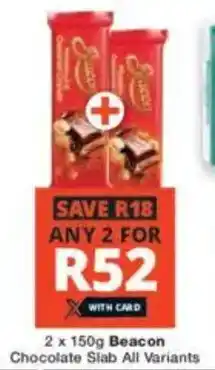 Checkers Beacon Chocolate Slab All Variants offer