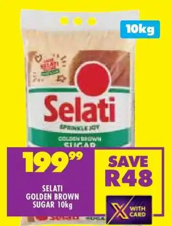 Shoprite SELATI GOLDEN BROWN SUGAR 10kg offer