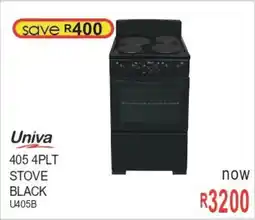 Furn 4 U Univa 405 4plt stove black offer