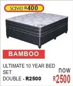 Furn 4 U Bamboo ultimate 10 year bed set double offer