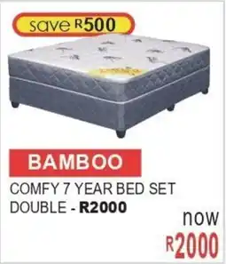 Furn 4 U Bamboo comfy 7 year bed set double offer