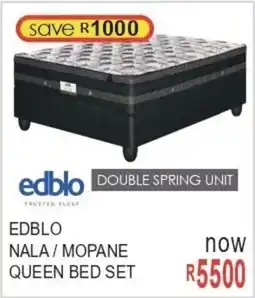 Furn 4 U Edblo nala/ mopane queen bed set offer