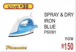 Furn 4 U Pineware spray & dry iron blue offer
