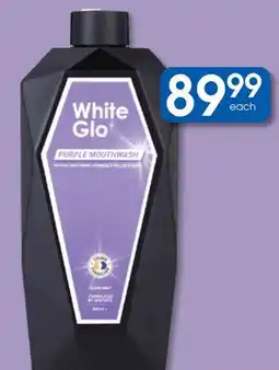 Clicks White Glo Purple Mouthwash offer