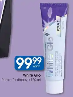 Clicks White Glo Purple Toothpaste offer