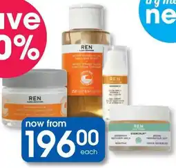 Clicks Ren Skincare Products offer